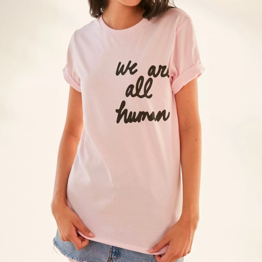 The Style Club We Are All Human Tee Size Medium